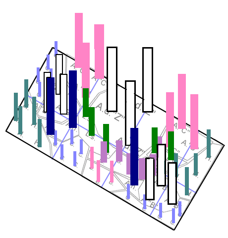 Gartenplanung mit Stauden - Höhendiagramm